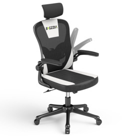 Computer Desk Chair with Adjustable Headrest for Meeting Room and Office - thumbnail 1