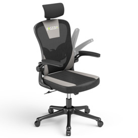 Computer Desk Chair with Adjustable Headrest for Meeting Room and Office - thumbnail 1