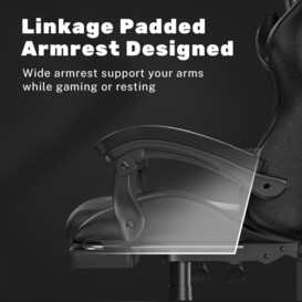 Ergonomic Gaming Chair with Footrest - thumbnail 2
