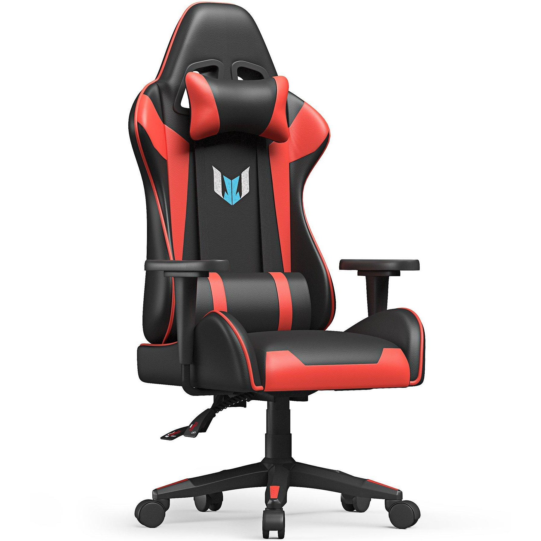 Ergonomic Gaming Chair with Lumbar Cushion&Headrest&Fixed Armrest 155 Degree - image 1