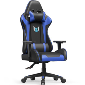 Ergonomic Gaming Chair with Lumbar Cushion&Headrest&Fixed Armrest 155 Degree