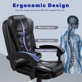 Premium Ergonomic Recliner Office Chair - Tailored Comfort for Home Office Productivity - thumbnail 2
