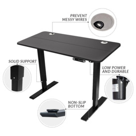 Electric Height-Adjustable Table Standing Desk with Memory Function - thumbnail 3