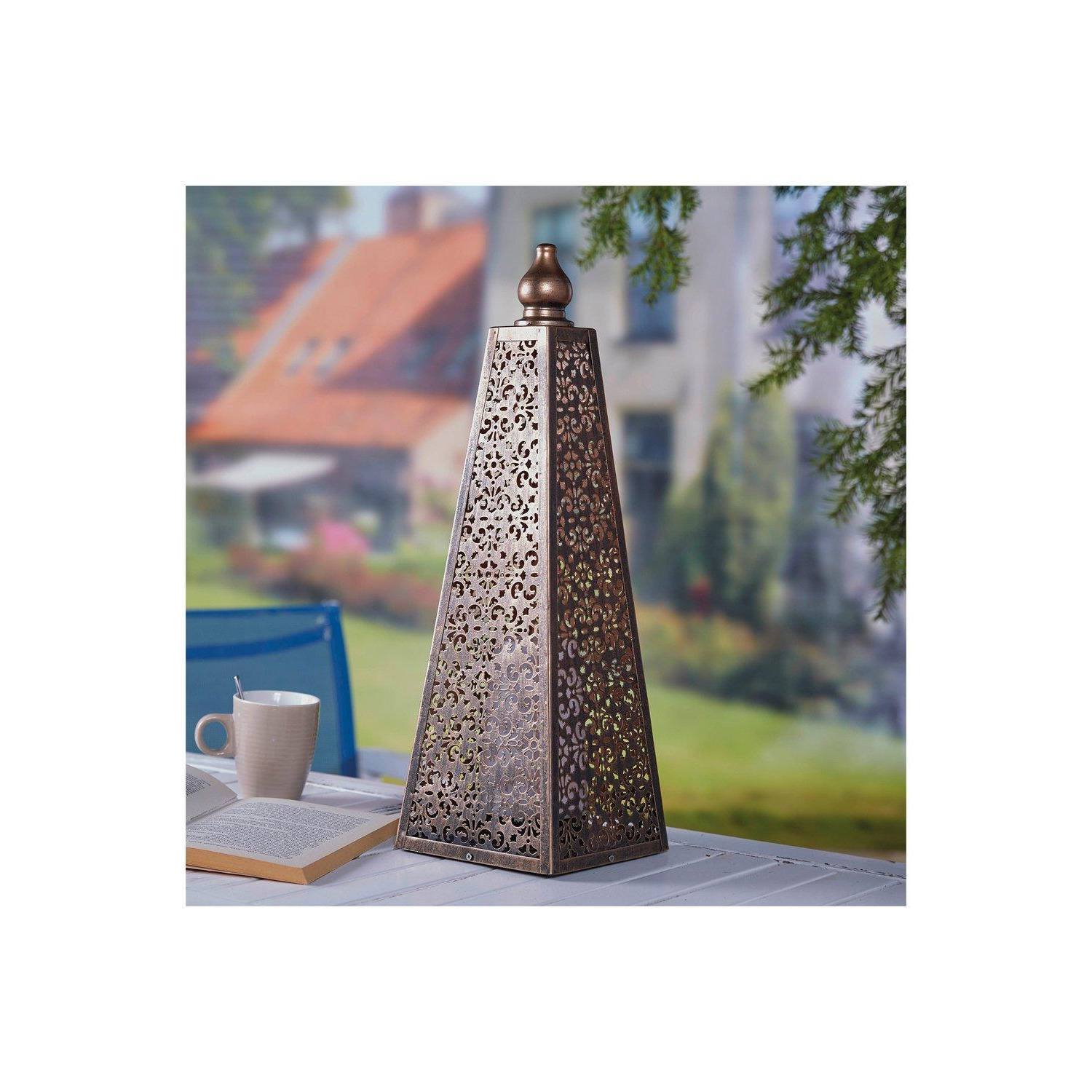 Lighting Battery Powered Luxor Style Pyramid Lamp - image 1