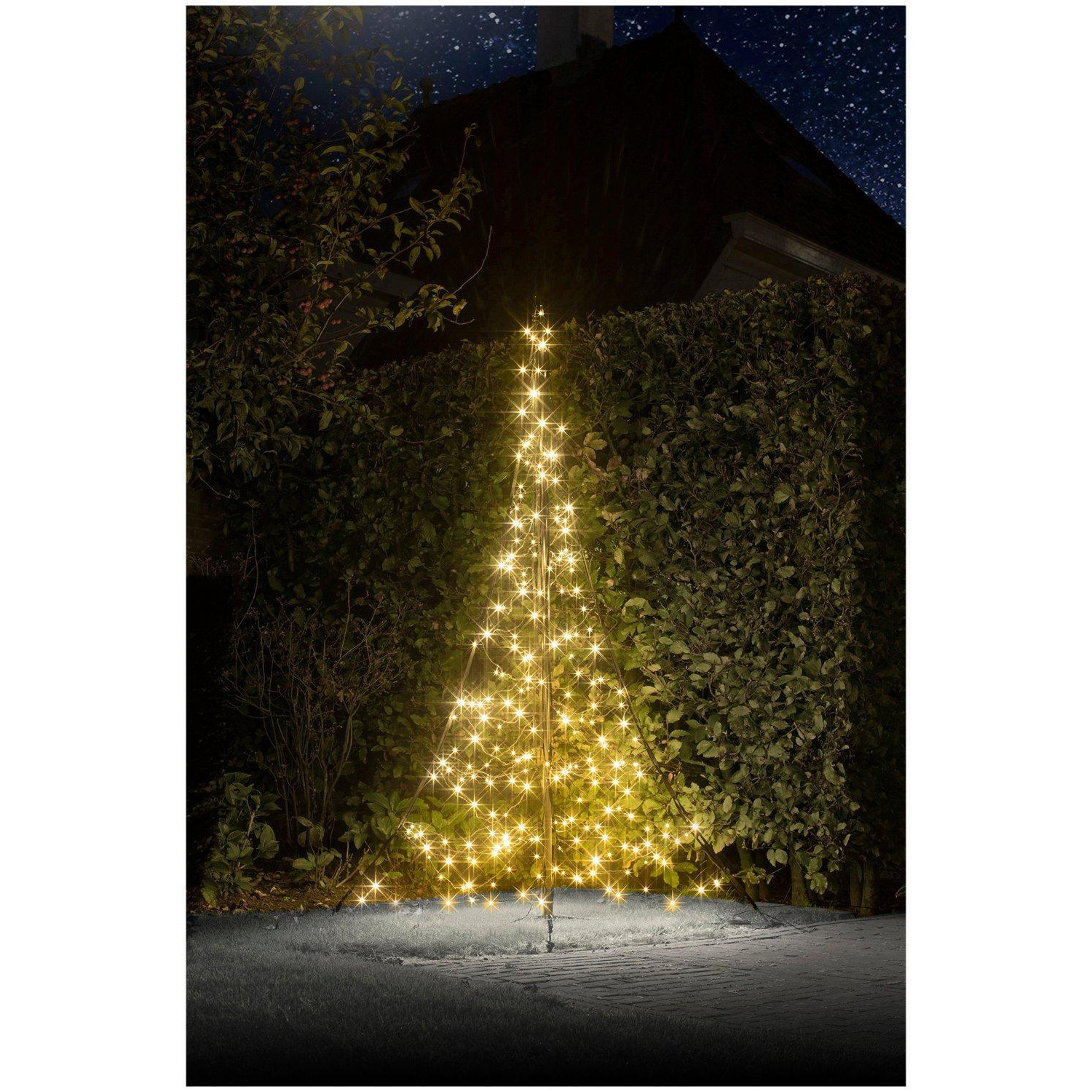 All Surface Outdoor Christmas Tree with Twinkling Lights - 2M 240 LED lights create a beautifully illuminated Christmas tree - image 1