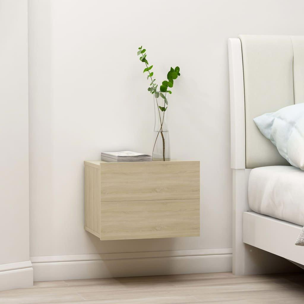 Bedside Cabinets 2 pcs Sonoma Oak 40x30x30 cm Engineered Wood - image 1