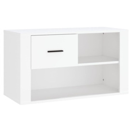 Shoe Cabinet White 80x35x45 cm Engineered Wood - thumbnail 2
