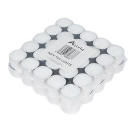 100 Pack Candles Unscented Tealights 8 Hours Night Light Pack - thumbnail 2