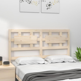 Bed Headboard 205.5x4x100 cm Solid Wood Pine - thumbnail 3