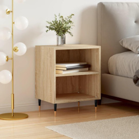 Bedside Cabinet Sonoma Oak 40x30x50 cm Engineered Wood