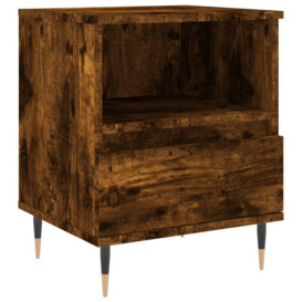 Bedside Cabinet Smoked Oak 40x35x50 cm Engineered Wood - thumbnail 2