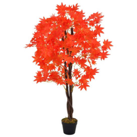 Artificial Plant Maple Tree with Pot Red 120 cm - thumbnail 1