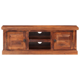 TV Cabinet with Doors 112x30x40 cm Solid Wood Acacia - thumbnail 2