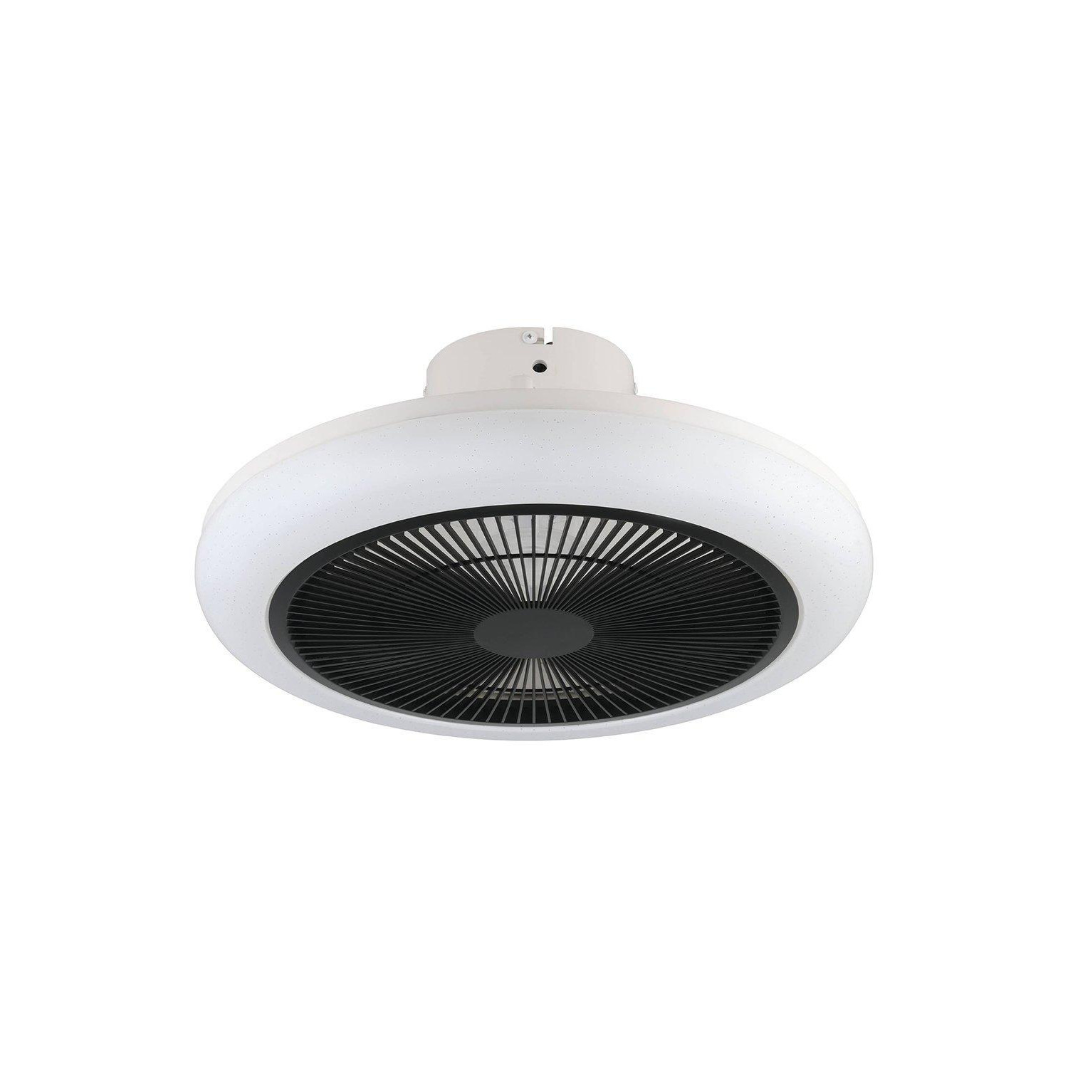 Kostrena Compact Black Ceiling Fan With Integrated LEDs - image 1