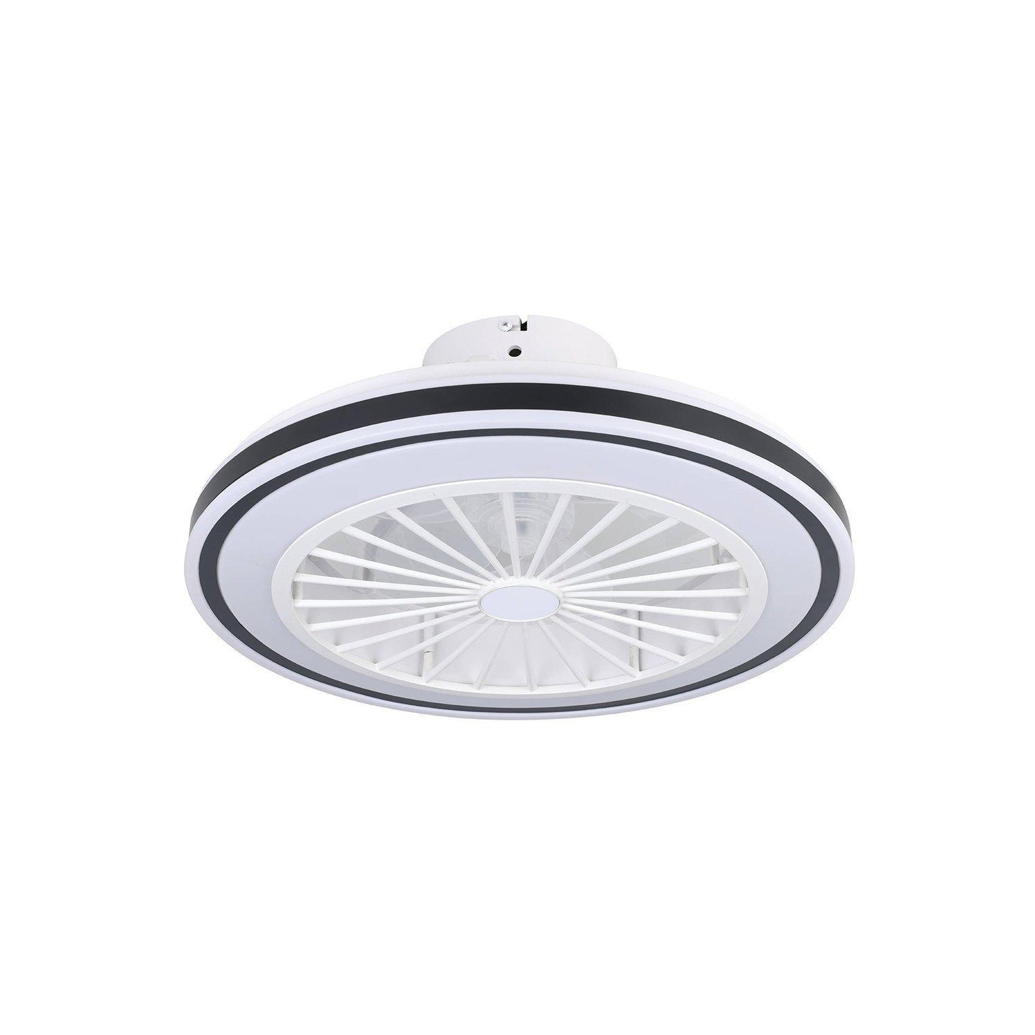 Almeria Compact White Ceiling Fan With Integrated LEDs - image 1