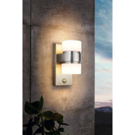 Atollari Stainless Steel Cylindrical IP44 Integrated LED Outdoor Wall Light - thumbnail 2