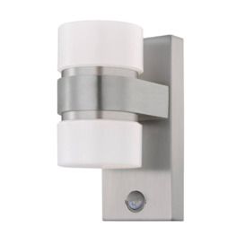 Atollari Stainless Steel Cylindrical IP44 Integrated LED Outdoor Wall Light