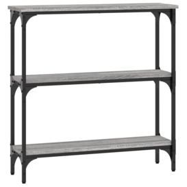 Console Table Grey Sonoma 75x22.5x75 cm Engineered Wood - thumbnail 2