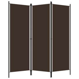 3-Panel Room Divider Brown 150x180 cm - thumbnail 2
