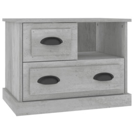 Bedside Cabinet Concrete Grey 60x39x45 cm - thumbnail 2