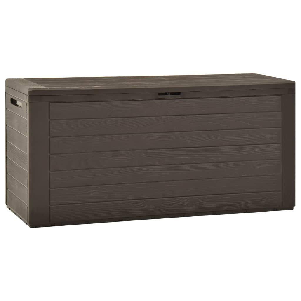 Garden Storage Box Brown 116x44x55 cm - image 1