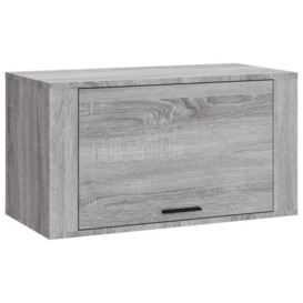 Wall-mounted Shoe Cabinet Grey Sonoma 70x35x38 cm Solid Wood Pine - thumbnail 2