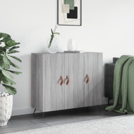 Sideboard Grey Sonoma 90x34x80 cm Engineered Wood