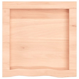 Wall Shelf 40x40x(2-4) cm Untreated Solid Wood Oak - thumbnail 3