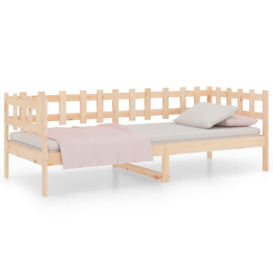 Day Bed 80x200 cm Solid Wood Pine - thumbnail 2