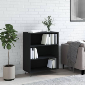 Bookcase Black 69.5x32.5x90 cm Engineered Wood