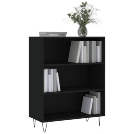 Bookcase Black 69.5x32.5x90 cm Engineered Wood - thumbnail 3