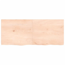 Table Top 120x50x(2-4) cm Untreated Solid Wood Oak - thumbnail 3