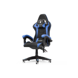 Gaming Chair Office Chair with Lumbar Support Flip Up Arms Headrest Swivel Rolling Adjustable PU Leather Racing Computer Chair - thumbnail 3