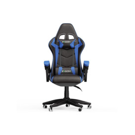 Gaming Chair Office Chair with Lumbar Support Flip Up Arms Headrest Swivel Rolling Adjustable PU Leather Racing Computer Chair - thumbnail 2