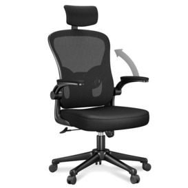 Ergonomic Office Chair with Headrest and Adjustable Armrests - thumbnail 1