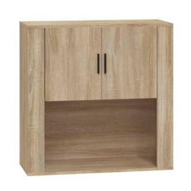 Wall Cabinet Sonoma Oak 80x33x80 cm Engineered Wood - thumbnail 2