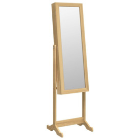 Mirror Jewellery Cabinet with LED Lights Free Standing - thumbnail 3