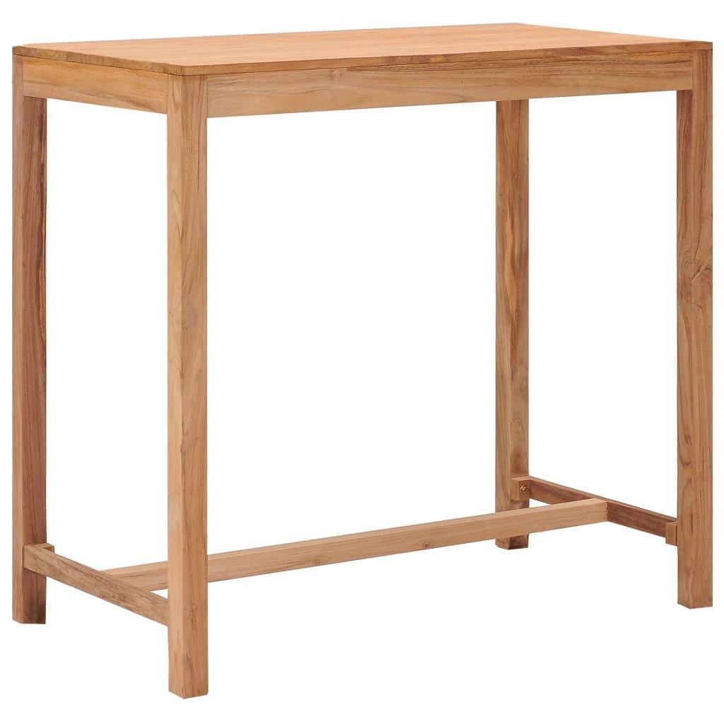 Garden Bar Table 110x60x105 cm Solid Teak Wood - image 1