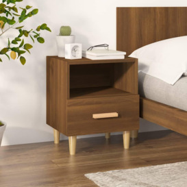 Bedside Cabinet Brown Oak 40x35x47 cm - thumbnail 1