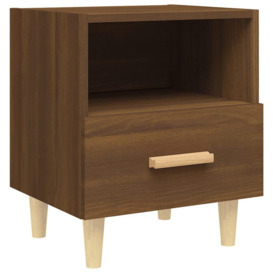 Bedside Cabinet Brown Oak 40x35x47 cm - thumbnail 3