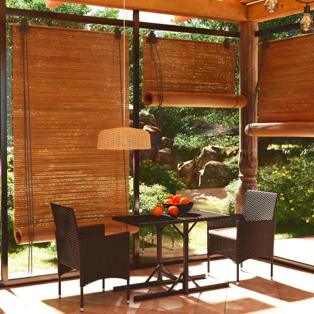 3 Piece Garden Dining Set Poly Rattan and Tempered Glass Black - image 1