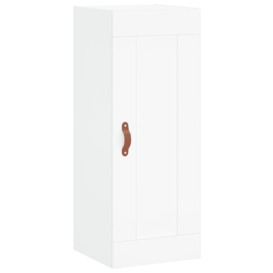 Wall Mounted Cabinet White 34.5x34x90 cm Engineered Wood - thumbnail 2