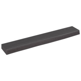 Wall Shelf Dark Grey 60x10x4 cm Treated Solid Wood Oak - thumbnail 1