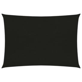 Sunshade Sail 160 g/m² Black 2.5x4 m HDPE - thumbnail 1