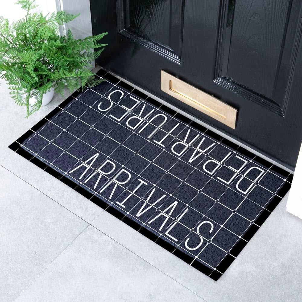 Arrivals Departures Indoor & Outdoor Doormat - 70x40cm - image 1