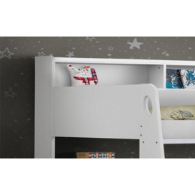 Pure White Book Case Bunk Bed - thumbnail 2