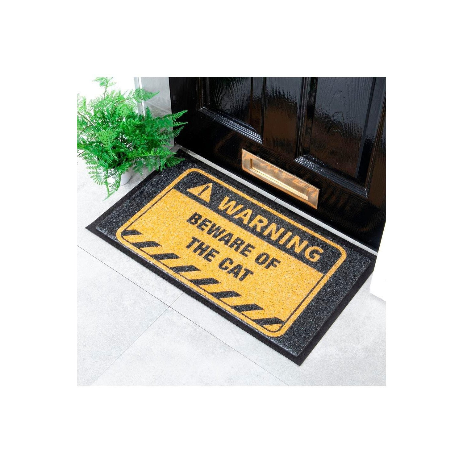 Beware of the Cat Doormat (70 x 40cm) - image 1