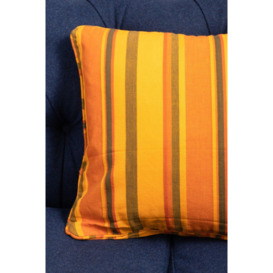 Orange Stripe Tufted Cushion Cover - thumbnail 2