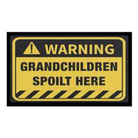 Grandchildren Spoilt Here Indoor & Outdoor Doormat - 70x40cm - thumbnail 2