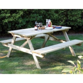 Large Deluxe Picnic Garden Table - thumbnail 1